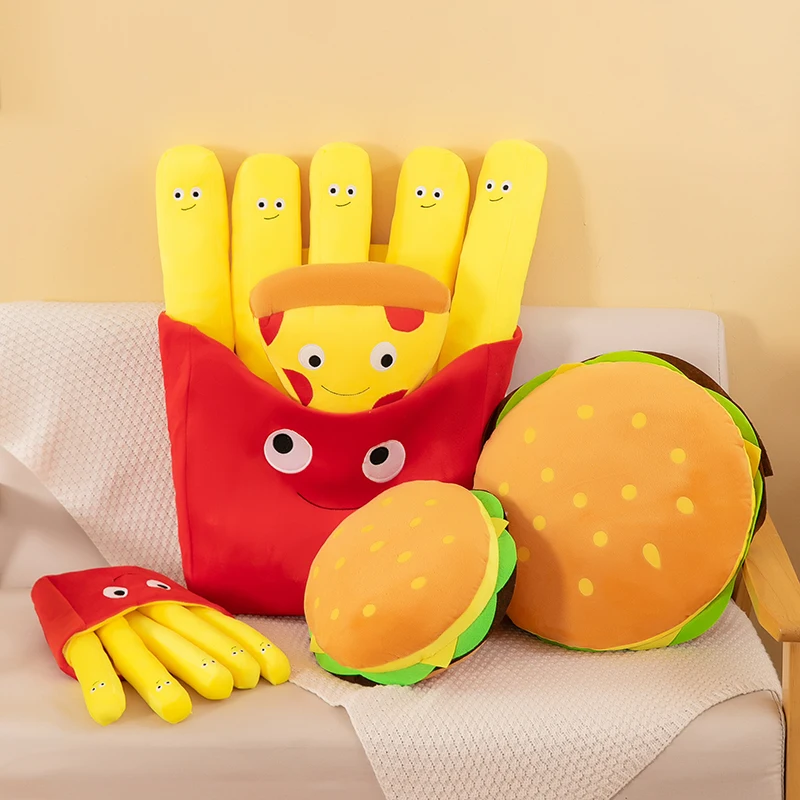 French Fries Hamburger Plush T - Foody Snacks ulasan dan harga