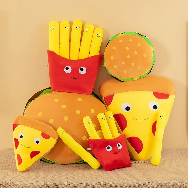 French Fries Hamburger Plush T - Foody Snacks ulasan dan harga