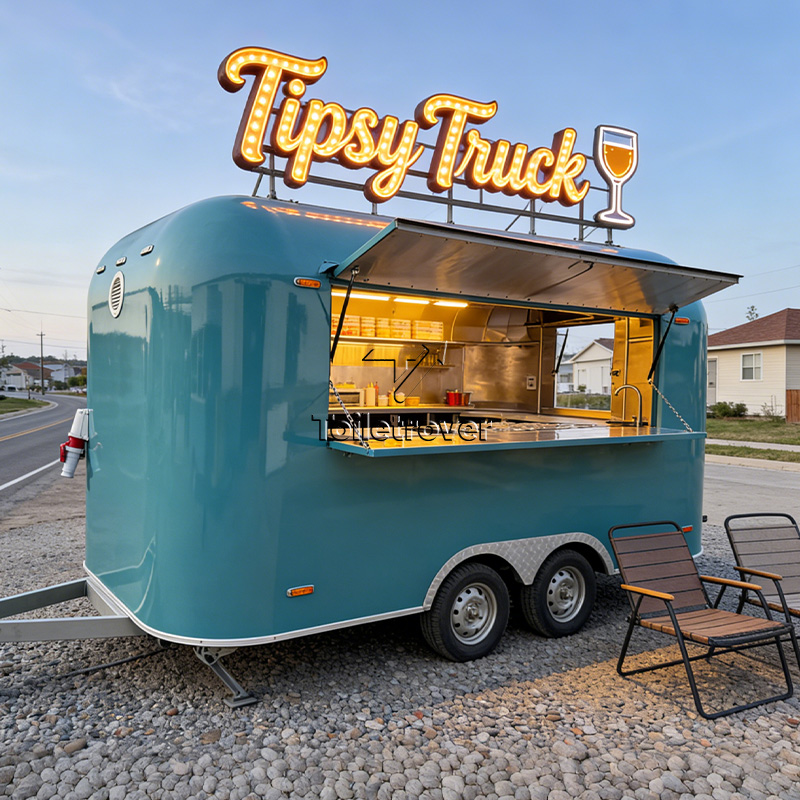 Fiberglass Food Truck Custom-M - Quality Food Snacks ulasan dan harga