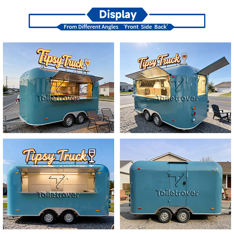 Fiberglass Food Truck Custom-M - Quality Food Snacks ulasan dan harga