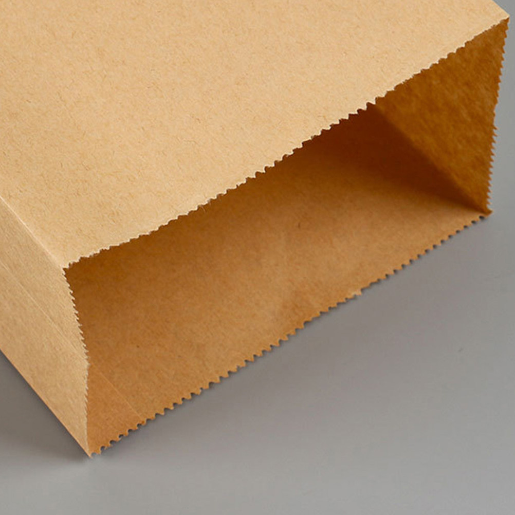 100pcs Food Paper Bags Kraft V - Food Snacks Order ulasan dan harga