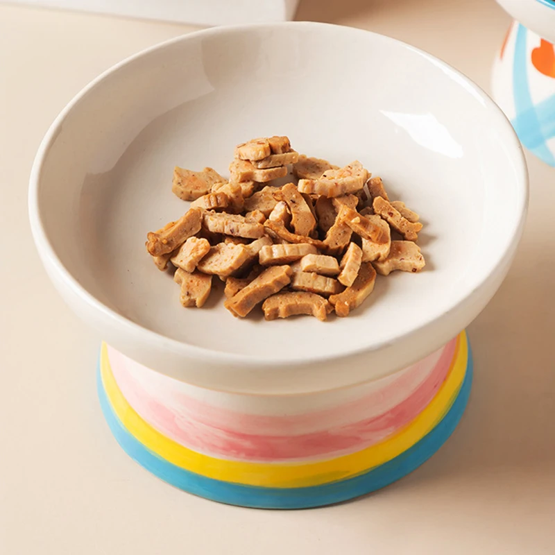 Cat Elevated Ceramic Bowl Pet  - Food Snacks To Eat ulasan dan harga