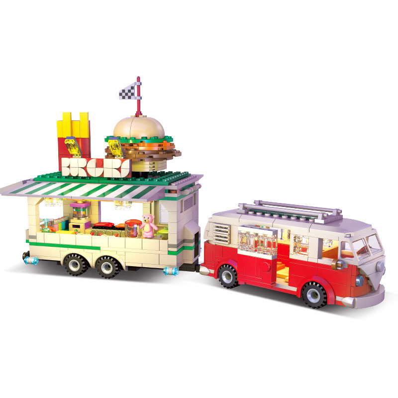 Creative City Street View Buil - Food Snacks To Eat ulasan dan harga