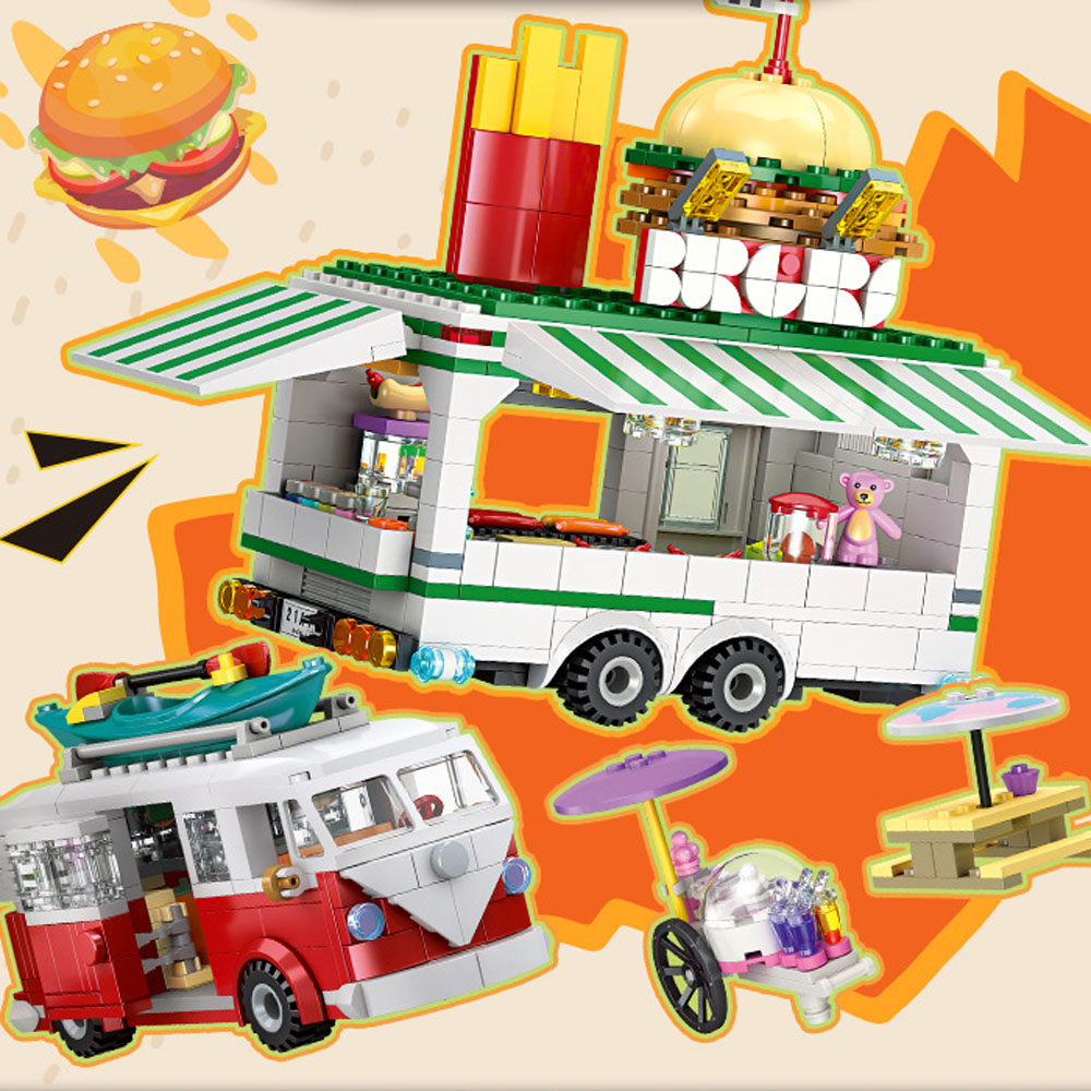 Creative City Street View Buil - Food Snacks To Eat ulasan dan harga