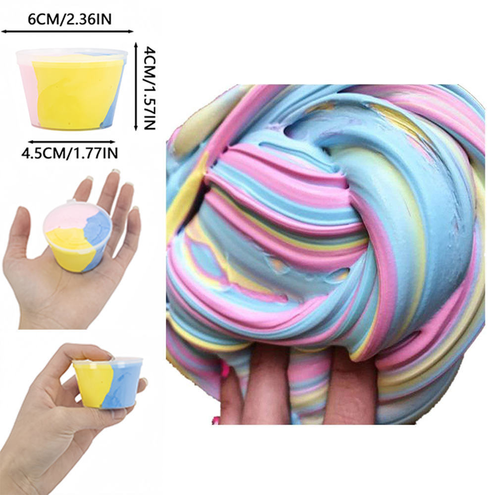 80ml Slime Fluffy Supplies Toy - Food Snacks To Eat ulasan dan harga