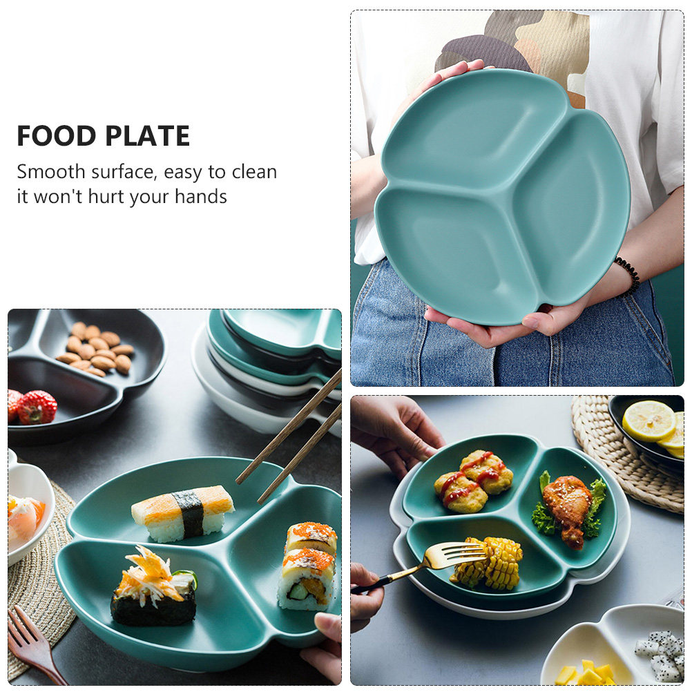 1Pcs Ceramic Divided Serving P - Food Snacks For Picnic ulasan dan harga