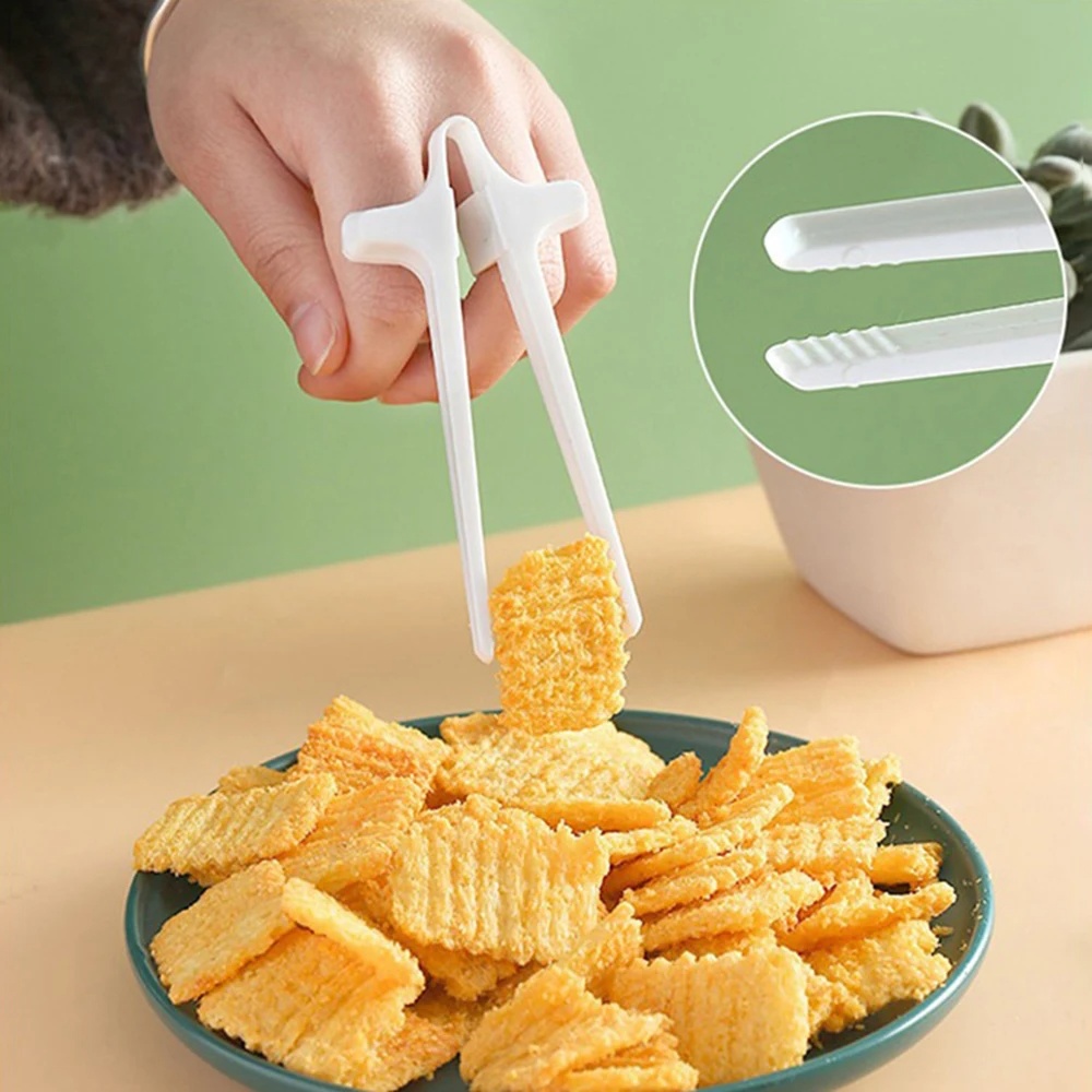 1PC Plastic Finger Snack Chops - Food Snacks To Eat ulasan dan harga