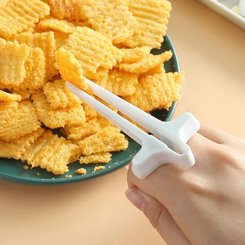 1PC Plastic Finger Snack Chops - Food Snacks To Eat ulasan dan harga