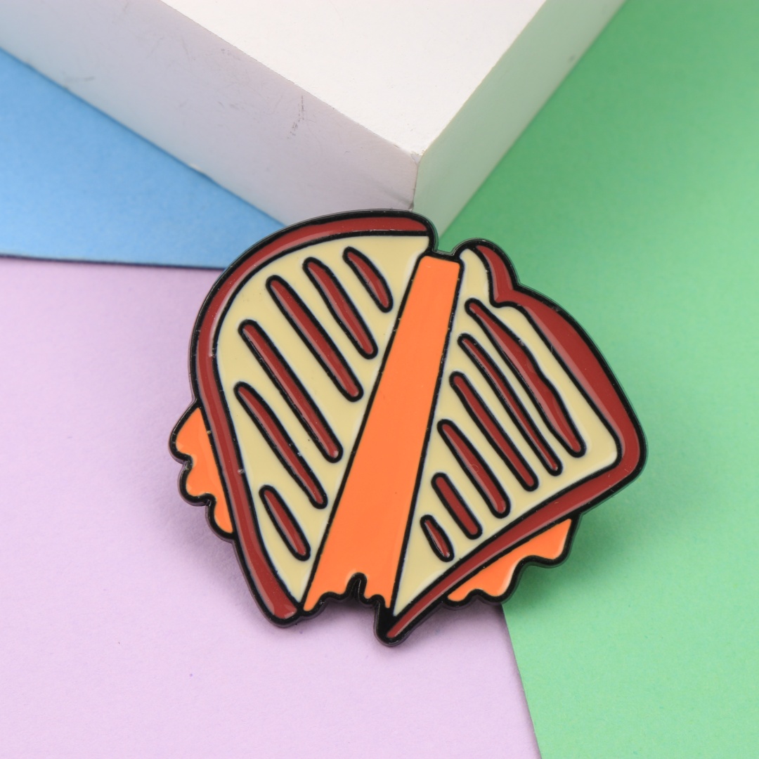 Cartoon Grilled Cheese Toast E - Zinc Food Snacks ulasan dan harga